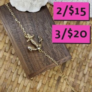 2/$15 NWT fashion anchor bracelet nautical